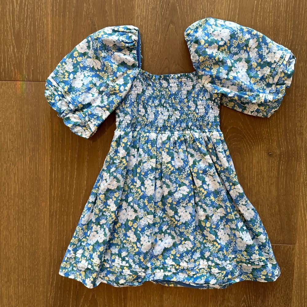 Janie and Jack Blue Floral Kids Dress